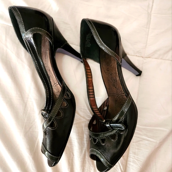 Y2K Women's heels Open Toe Shoe Size 7.5 Y2K Vintage - Picture 5 of 9